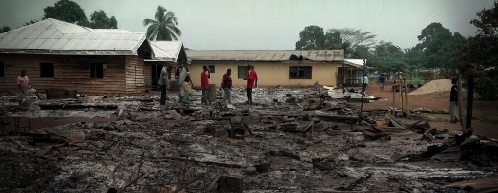 Cameroon violence, village burned